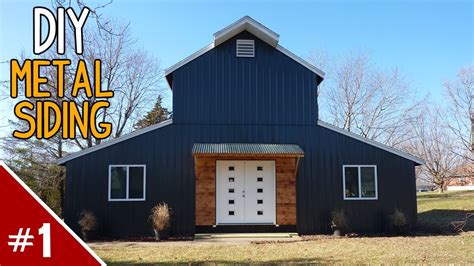 how to build a metal sided house|how to install metal siding.